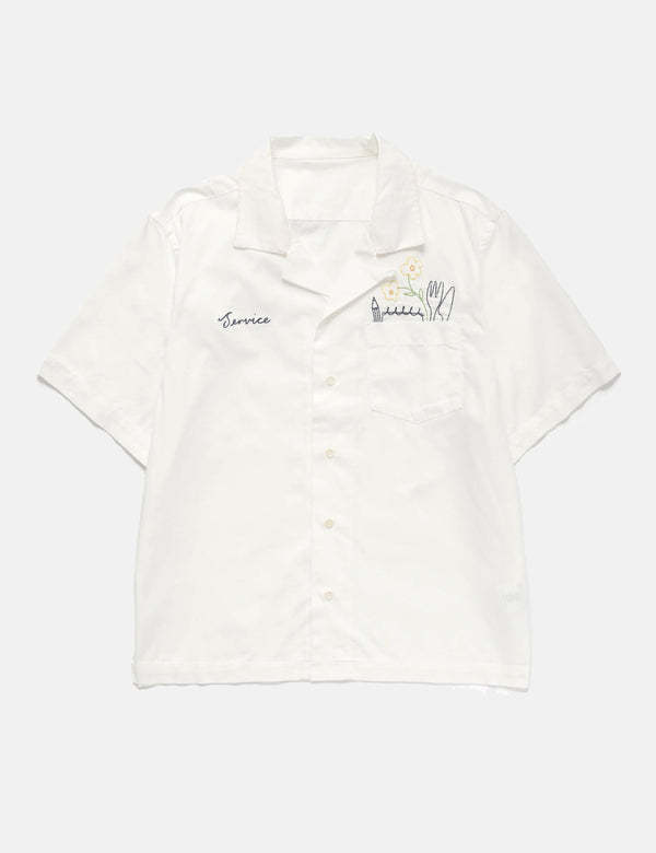 Service Works Necessities Short Sleeve Shirt - Off White