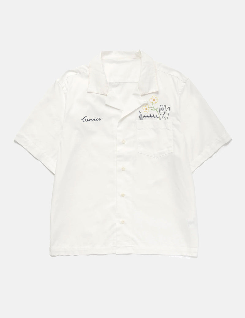 Service Works Necessities Short Sleeve Shirt - Off White