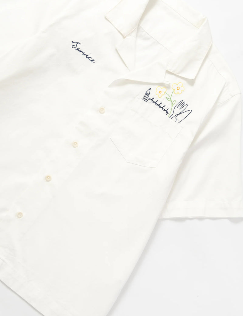 Service Works Necessities Short Sleeve Shirt - Off White