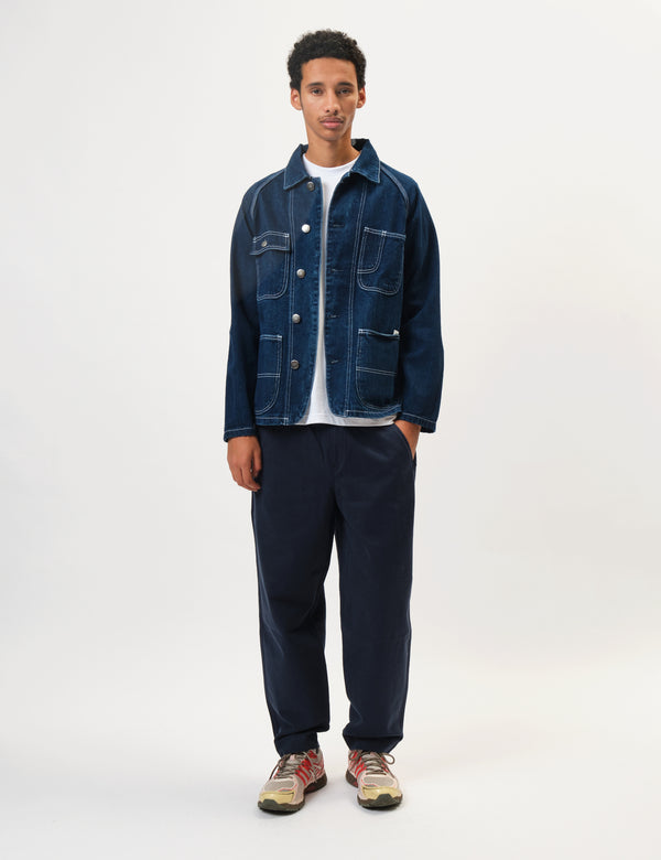 Service Works Denim Coverall Jacket 2.0 - One Wash Indigo Blue