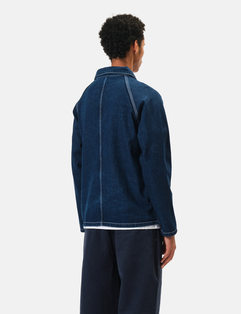 Service Works Denim Coverall Jacket 2.0 - One Wash Indigo Blue