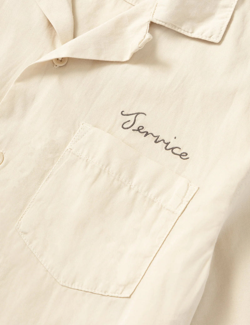 Service Works Script Resort Shirt - White Oak