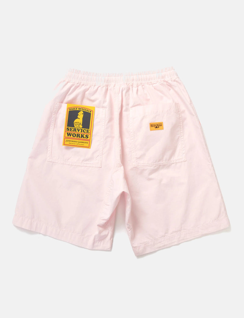 Service Works Chef Shorts (Poplin) - Dusty Pink