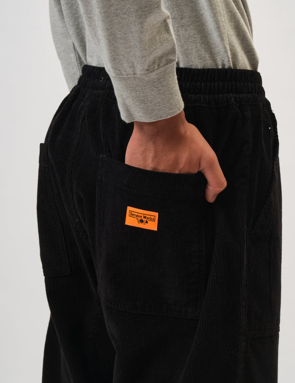 Service Works Corduroy Chef Pants - Black
