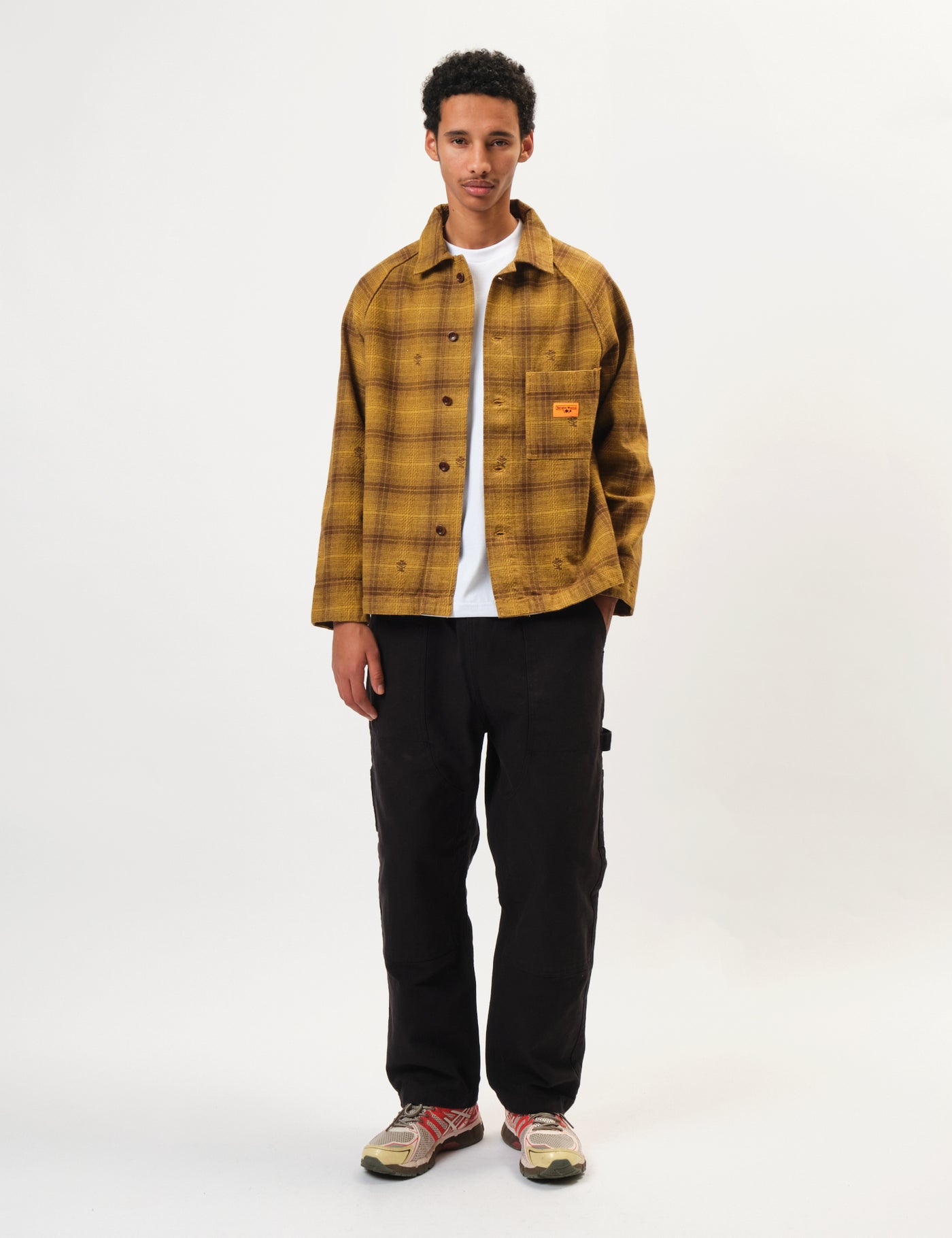 Service Works Thistle Plaid Front of House Jacket Ochre | Urban