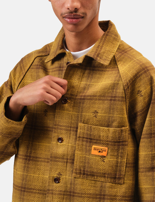 Service Works Thistle Plaid Front of House Jacket - Ochre