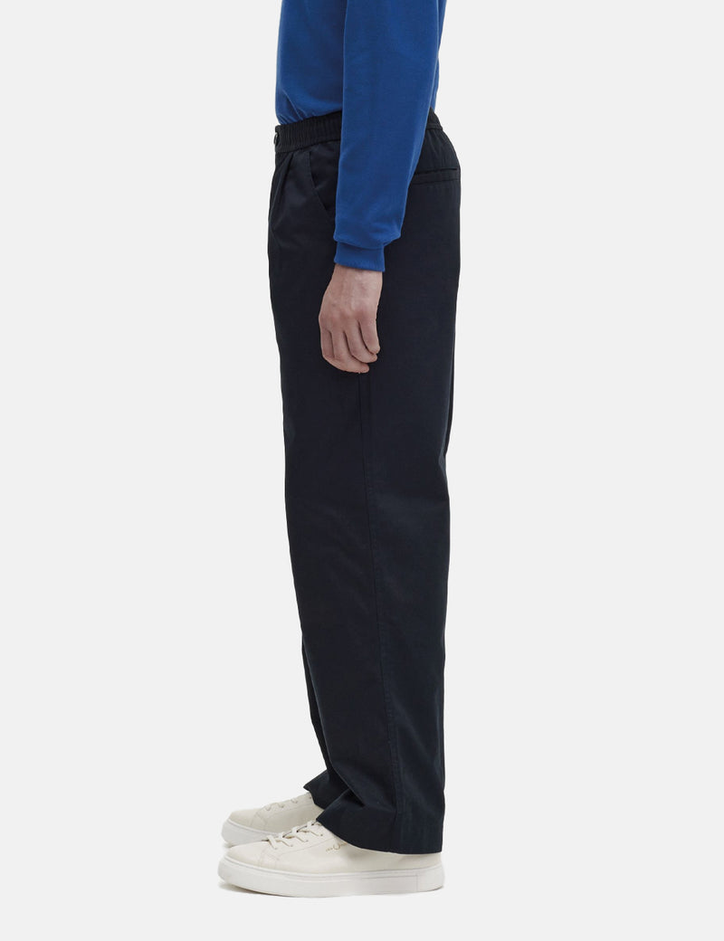 Fred Perry Draw String Trousers (Wide Leg) - Navy Blue