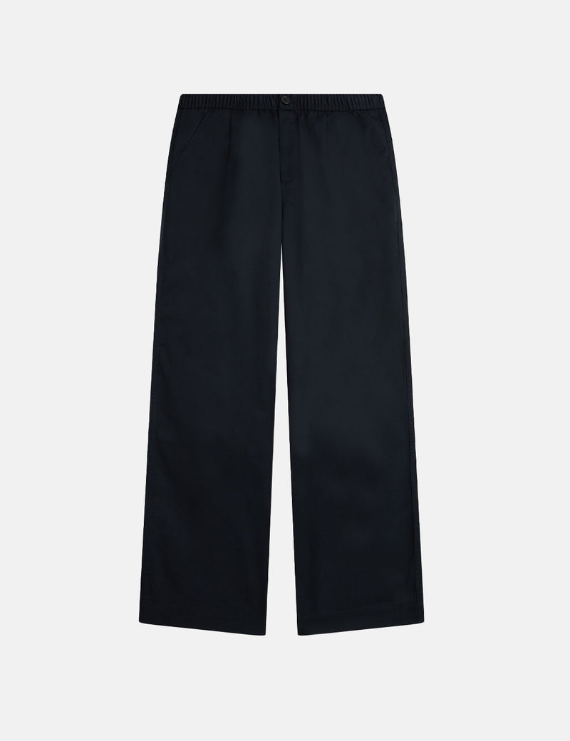 Fred Perry Draw String Trousers (Wide Leg) - Navy Blue