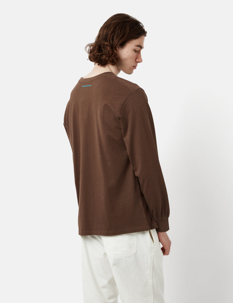 Thisisneverthat T-Logo Long Sleeve T-Shirt - Brown