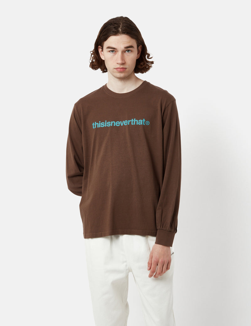 Thisisneverthat T-Logo Long Sleeve T-Shirt - Brown