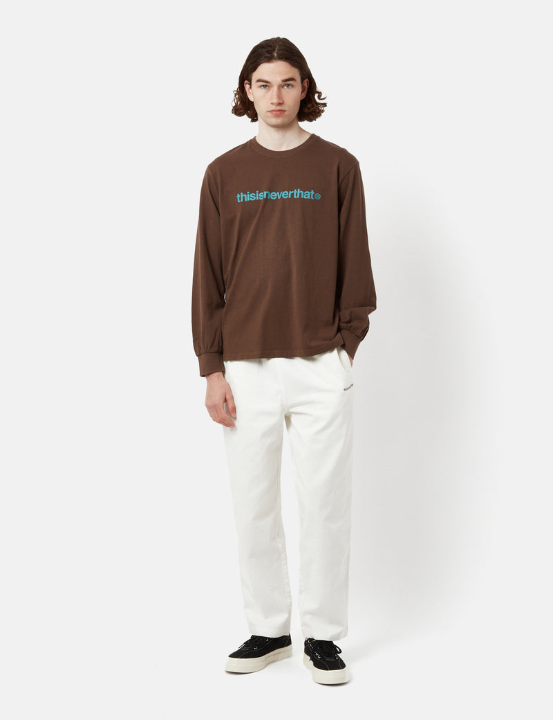 Thisisneverthat T-Logo Long Sleeve T-Shirt - Brown