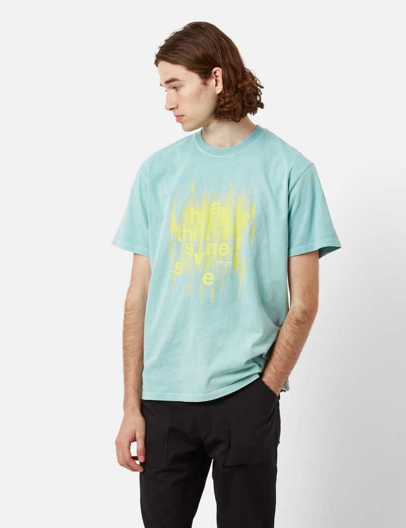 Thisisneverthat Brush Painted T-Shirt - Teal Green