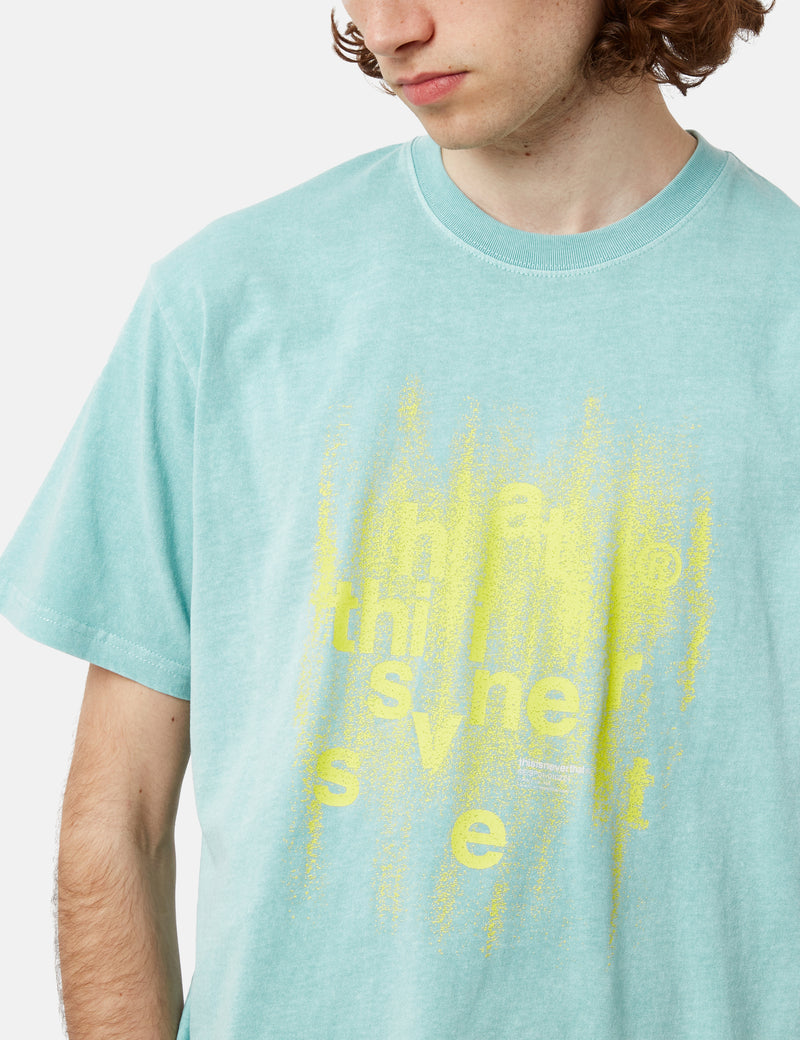 Thisisneverthat Brush Painted T-Shirt - Teal Green