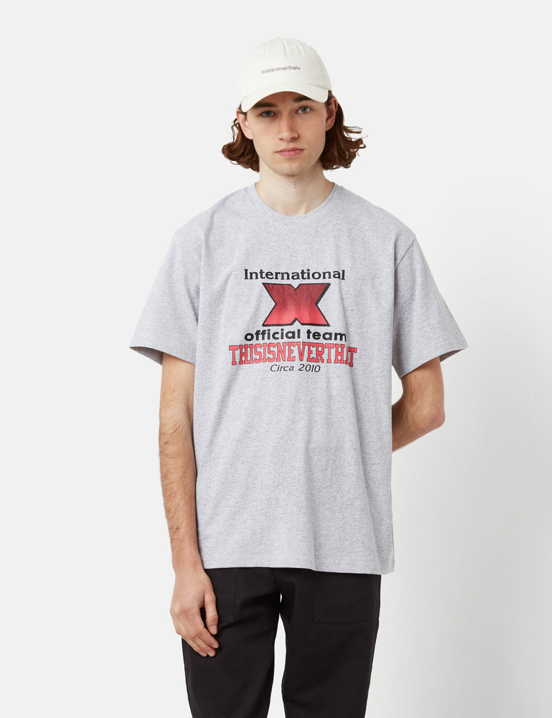 Thisisneverthat X-INTL. T-Shirt - Heather Grey