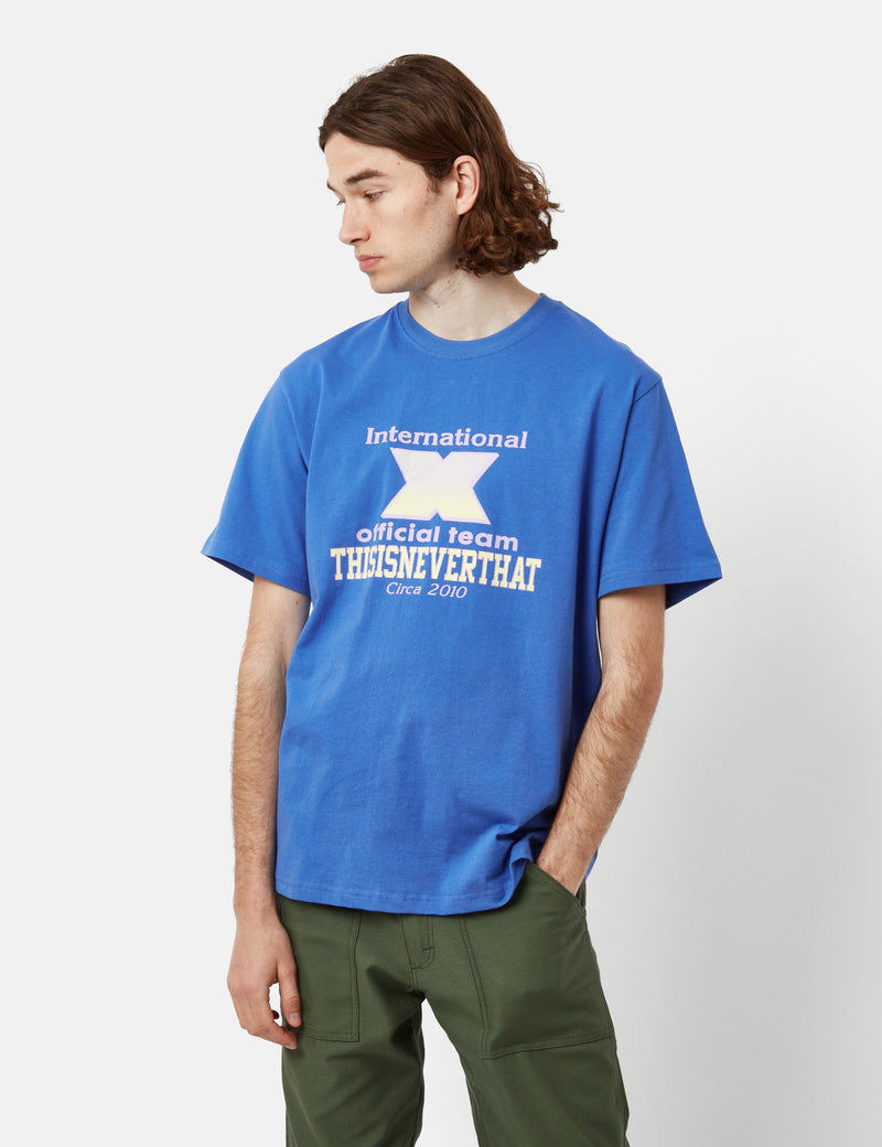 Thisisneverthat X-INTL. T-Shirt - Ultramarine Blue