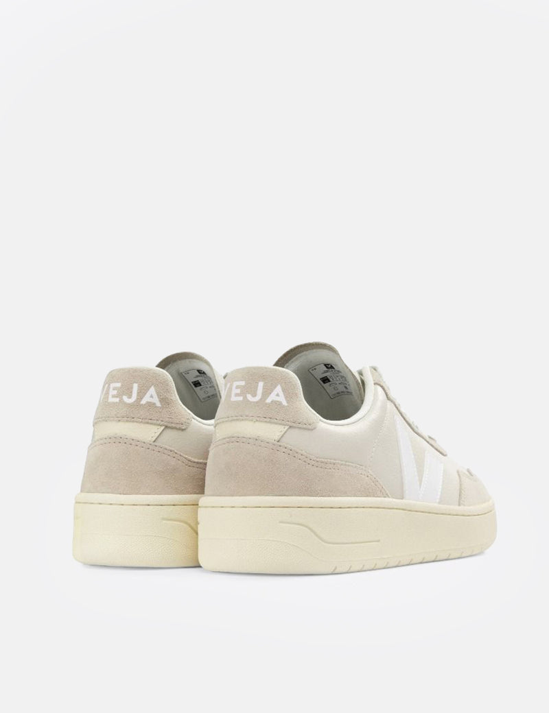 Veja V-90 O.T. Leather Trainers - Pierre/White