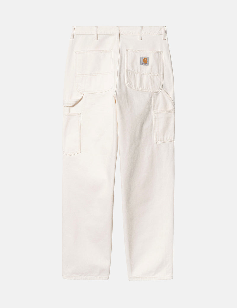 Carhartt-WIP Single Knee Pant (Denim) - White