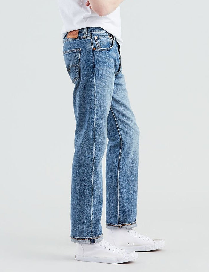 Levis 501 Original Fit Jeans (Straight Leg) - Baywater/Medium Blue