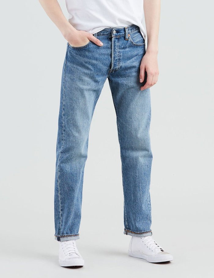 Levis 501 Original Fit Jeans (스트레이트 레그)-Baywater/Medium Blue