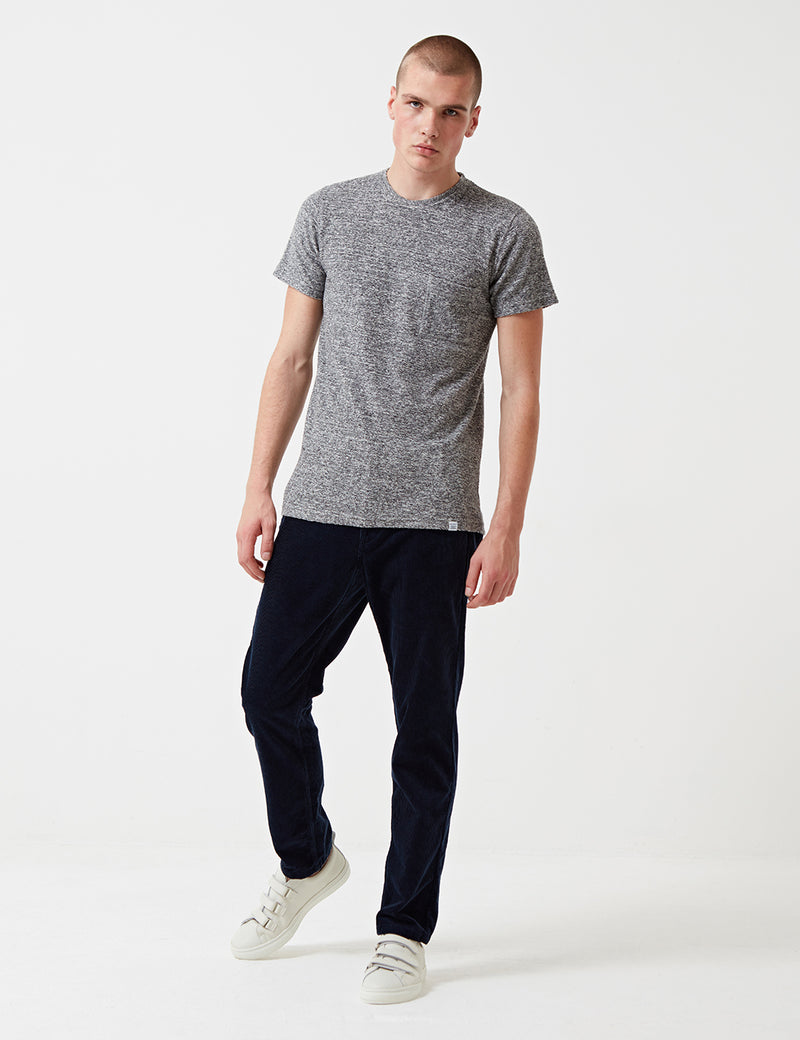 Norse Projects Niels japanische Taschen-T-Shirt - Maus Grau