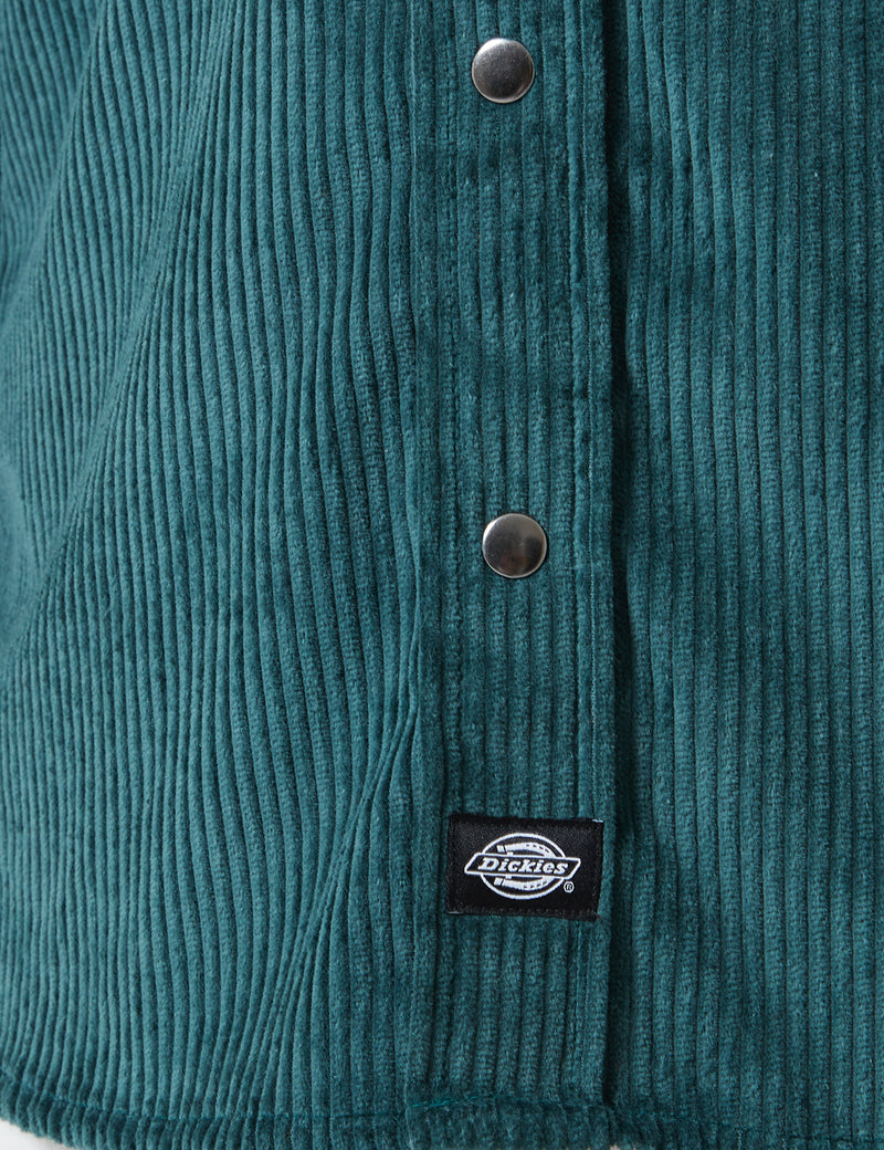 Dickies Ivel Cord Shirt - Forest Green