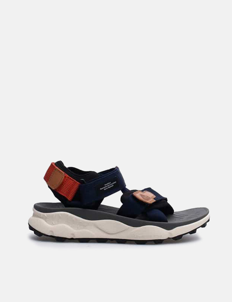 Flower Mountain Nazca 2 Trainers (Nylon/Velour) - Black/Navy Blue