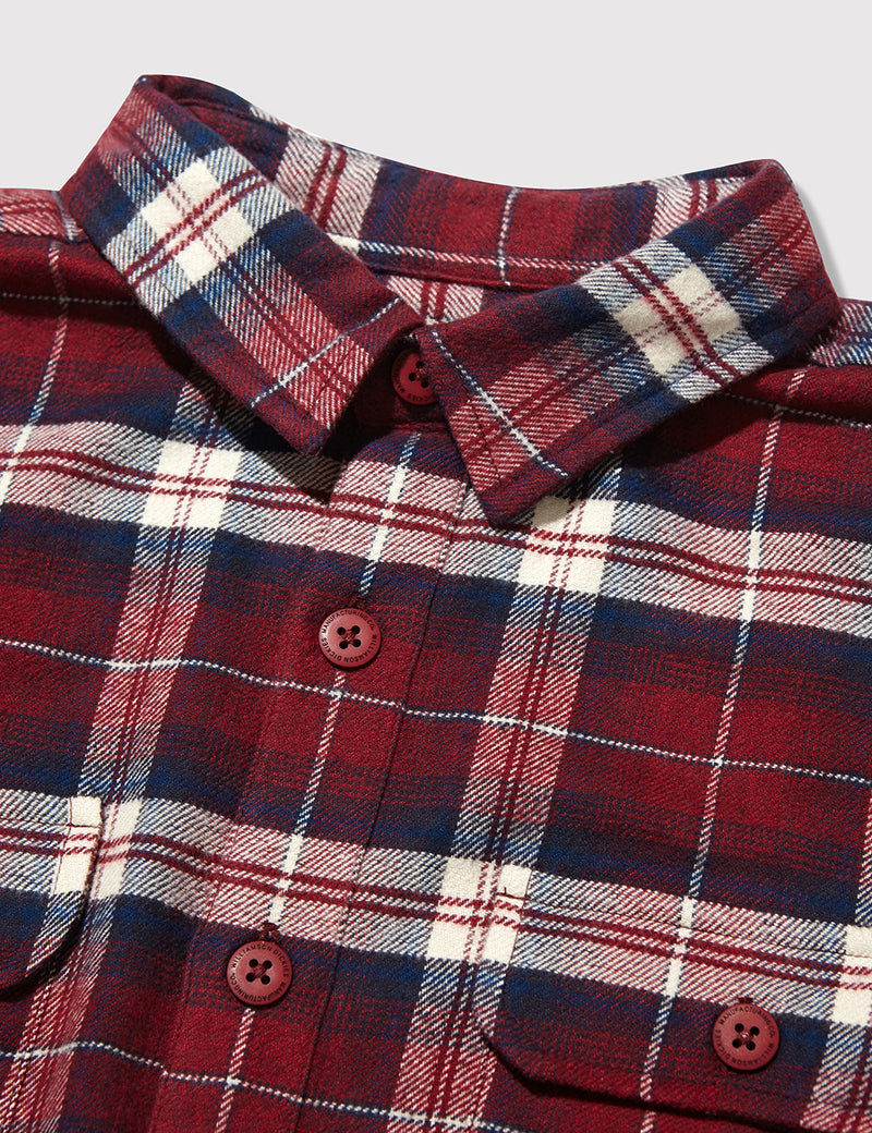 Dickies Holton Checked Shirt - Maroon