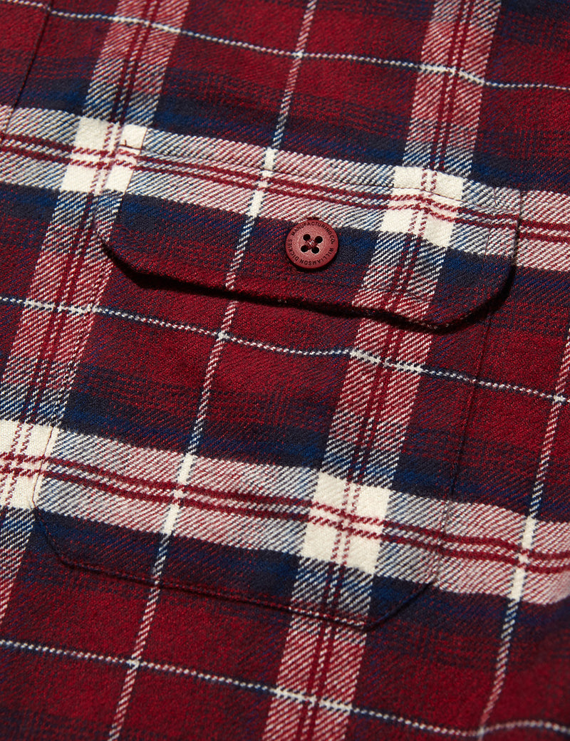 Dickies Holton Checked Shirt - Maroon