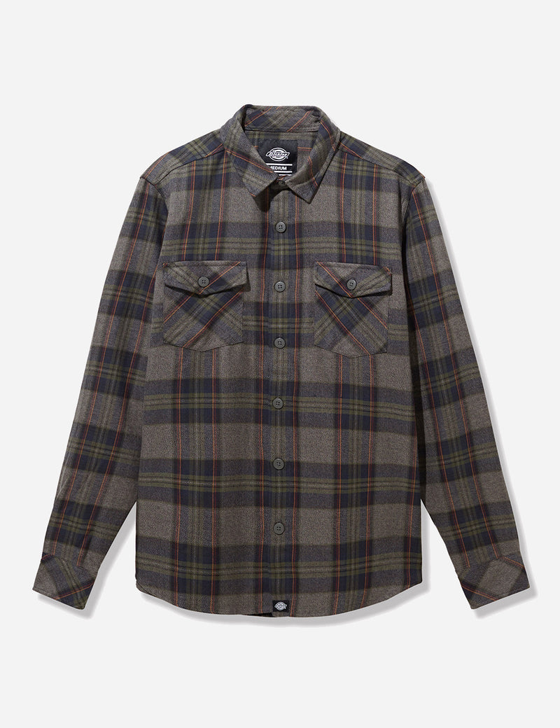 Dickies Wallace Checked Shirt - Dark Navy