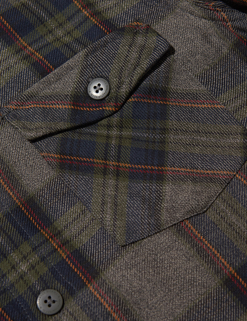 Dickies Wallace Checked Shirt - Dark Navy