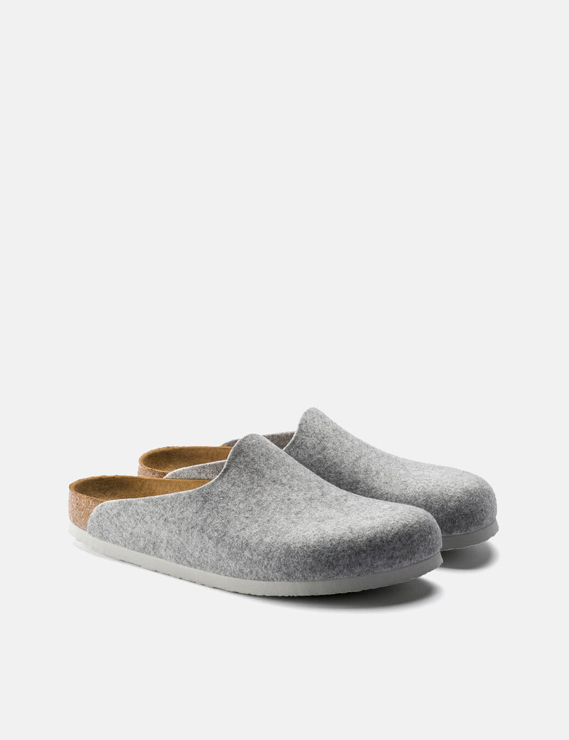 lommetørklæde affjedring Fortryd Birkenstock Amsterdam Vegan Felt Slipper (Regular) - Grey – URBAN EXCESS