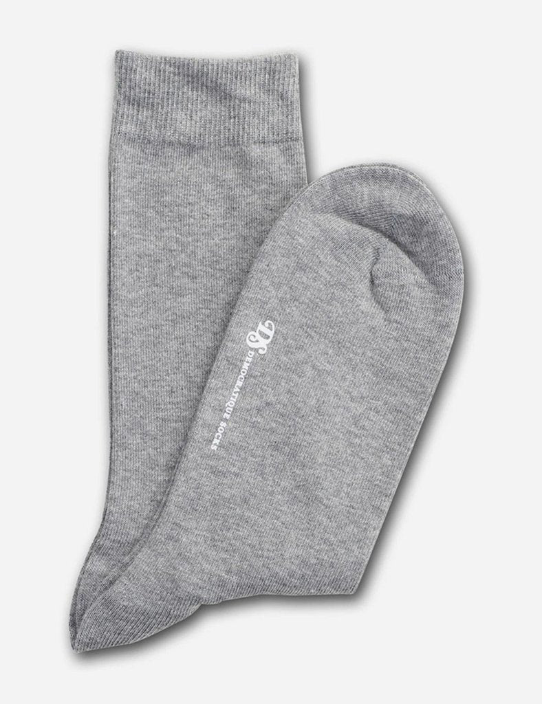 Democratique Solid Socks - Light Grey