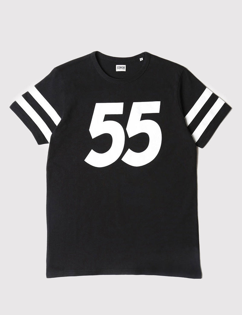 Edwin 55 Garment Washed T-Shirt - Black
