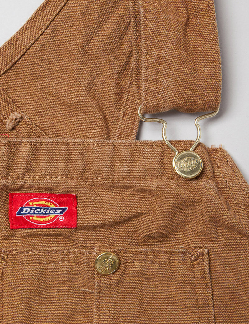 Dickies Bib Overalls - Rinsed Brown