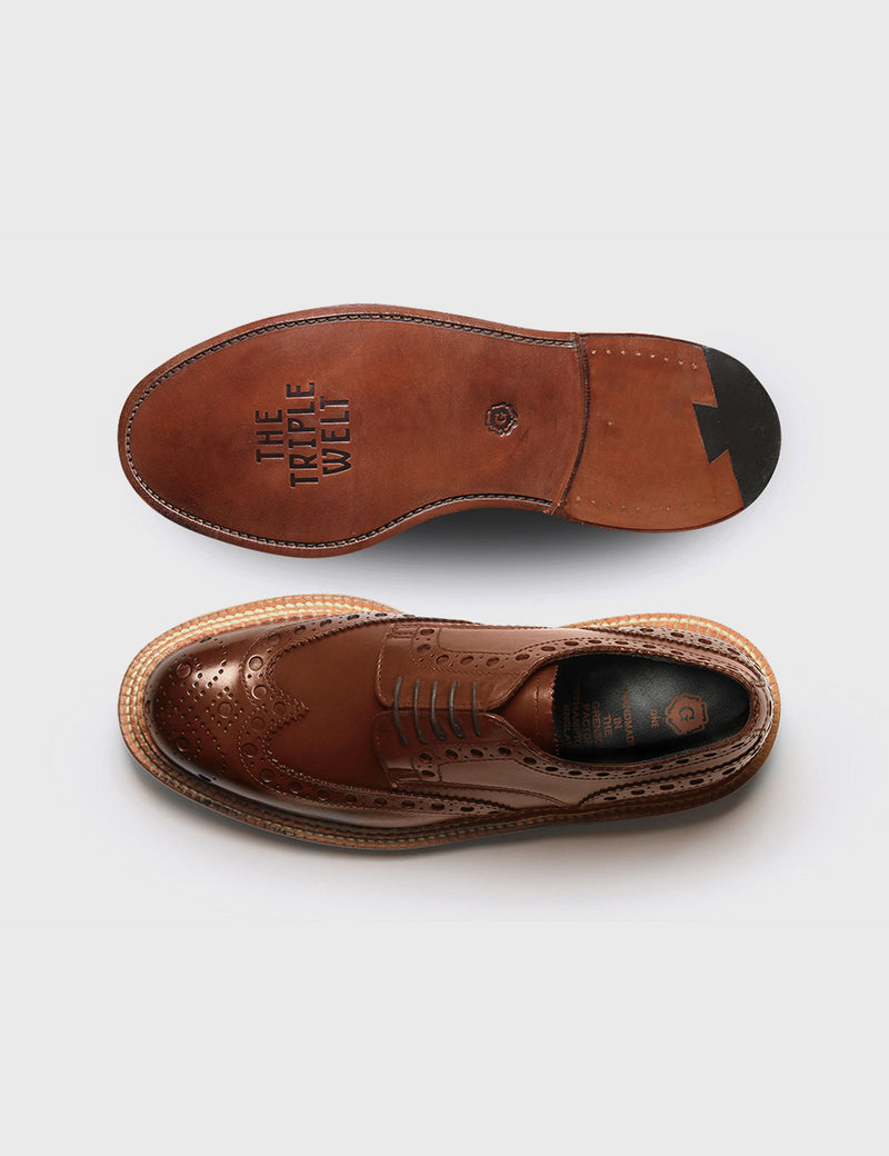 Triple welt brogues cheap