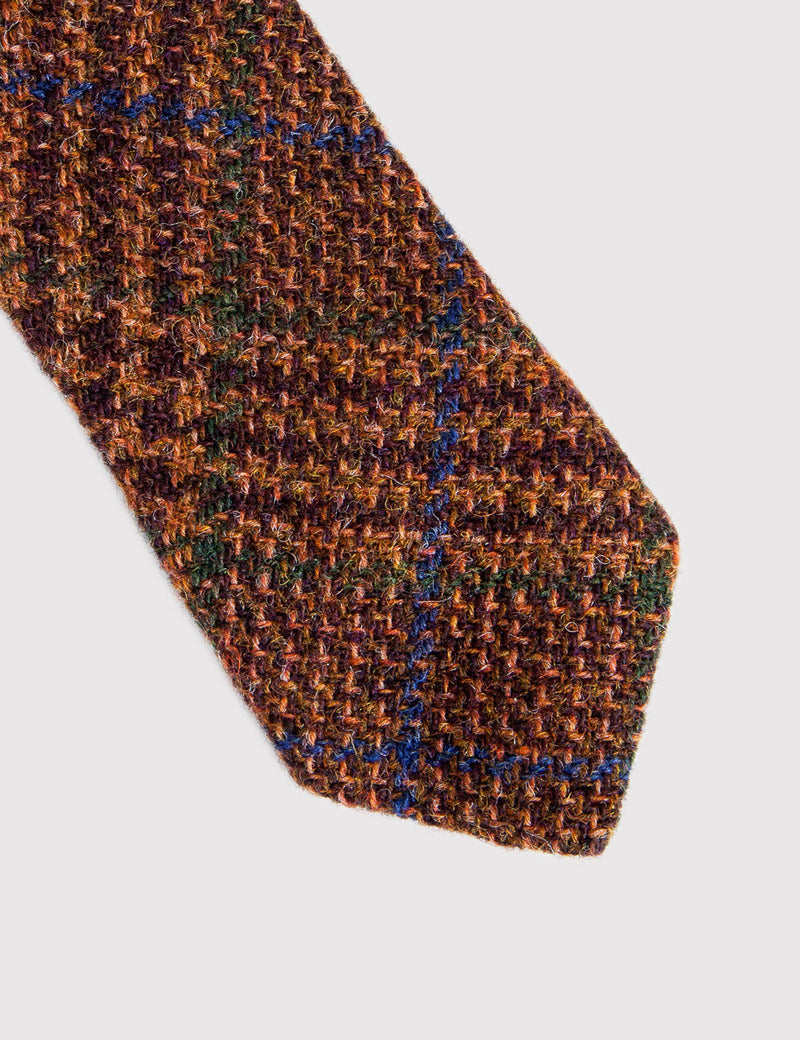 Human Scales Elton Tie - Rust Plaid