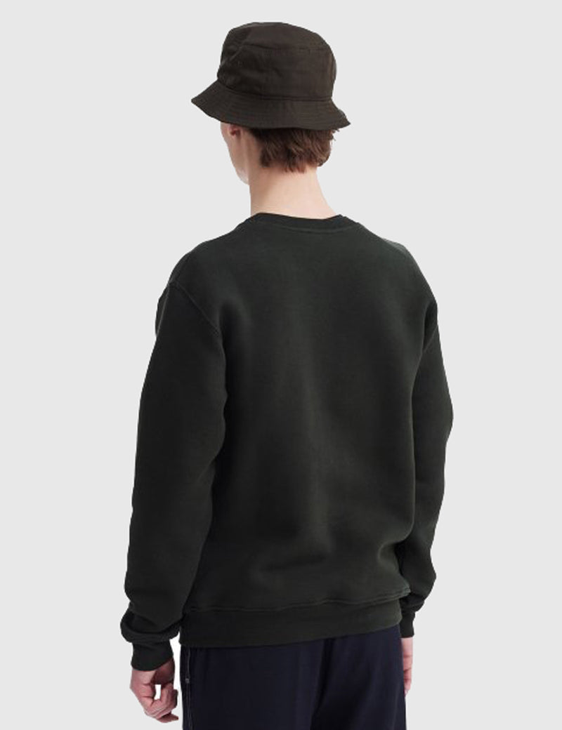 Wood Wood Houston Crewneck Sweat - Jet Green