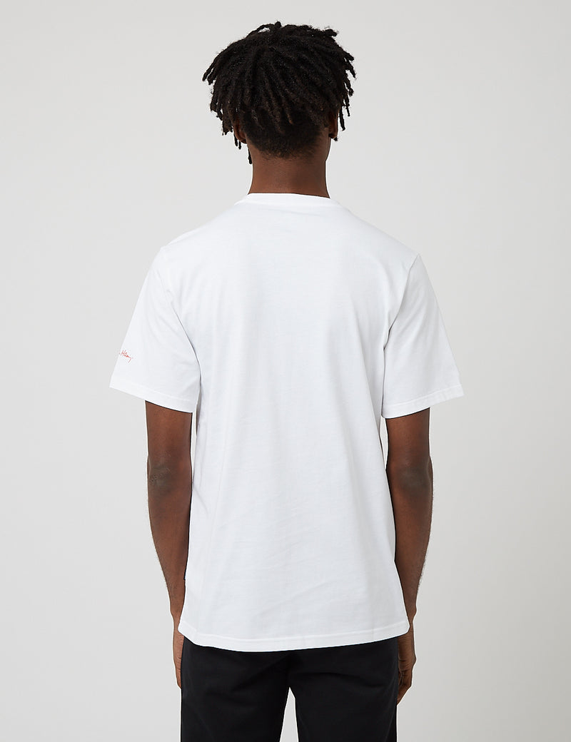 ConverseハーリンググラフィックポケットTシャツ-ホワイト