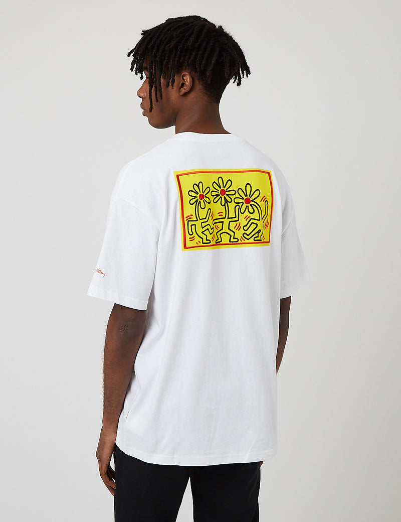 Converse Haring Erhöhtes grafisches T-Shirt - Weiß