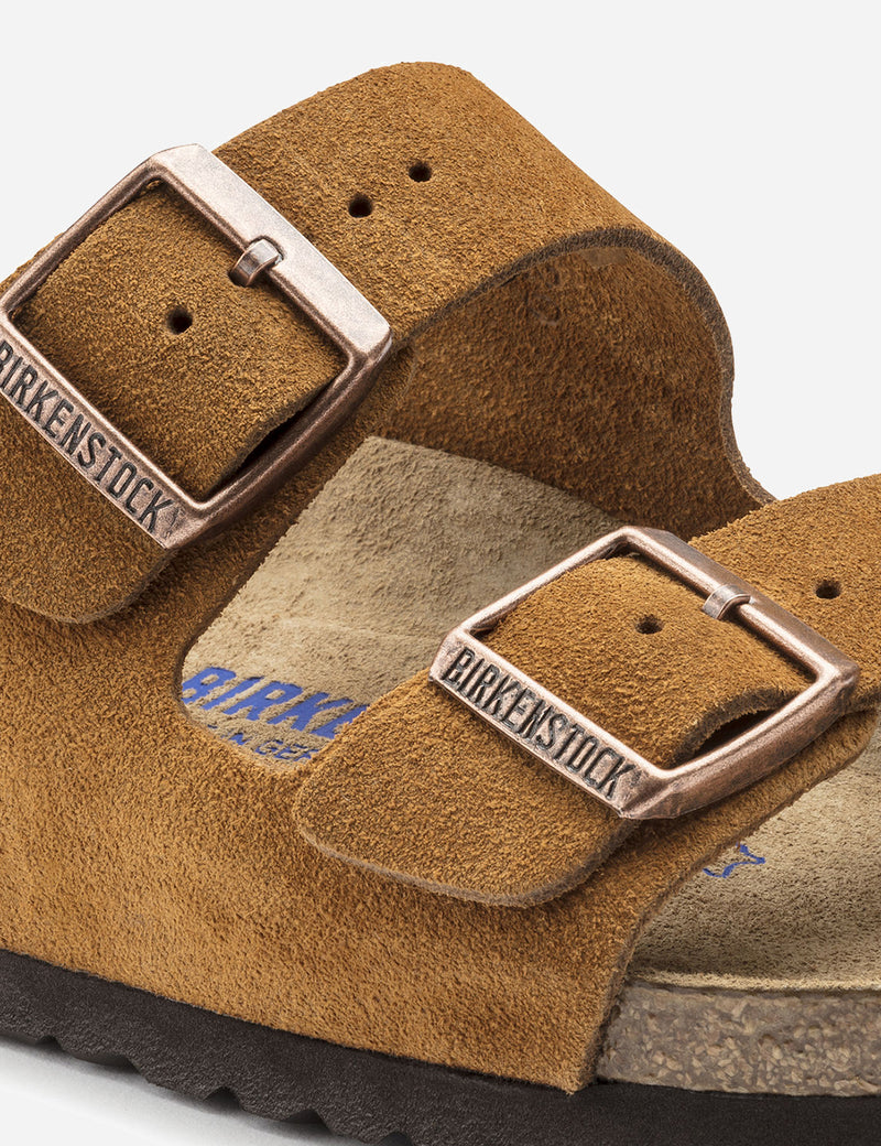 Birkenstock Arizona Sandals Suede (Regular) - Mink Brown