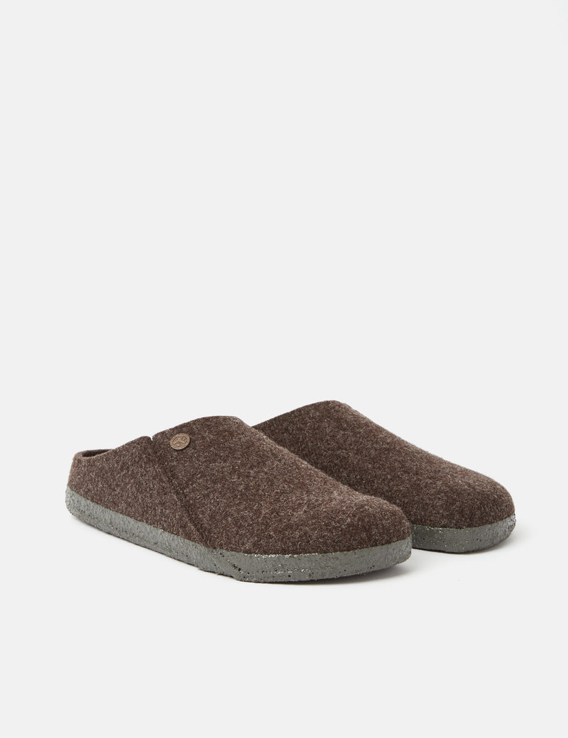 Birkenstock Zermattスリッパ（レギュラー）-モカブラウン