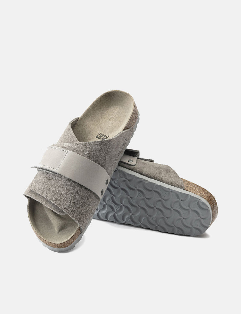Birkenstock京都（ヌバック）-ストーンコイングレー