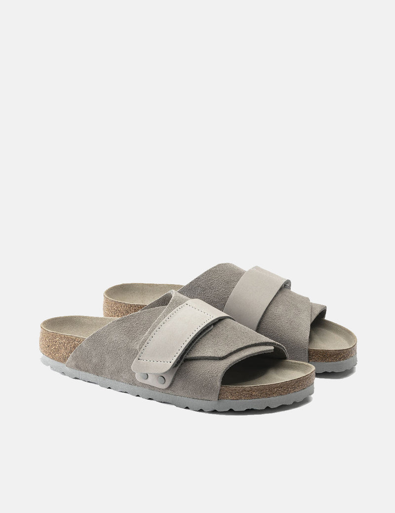 Birkenstock京都（ヌバック）-ストーンコイングレー