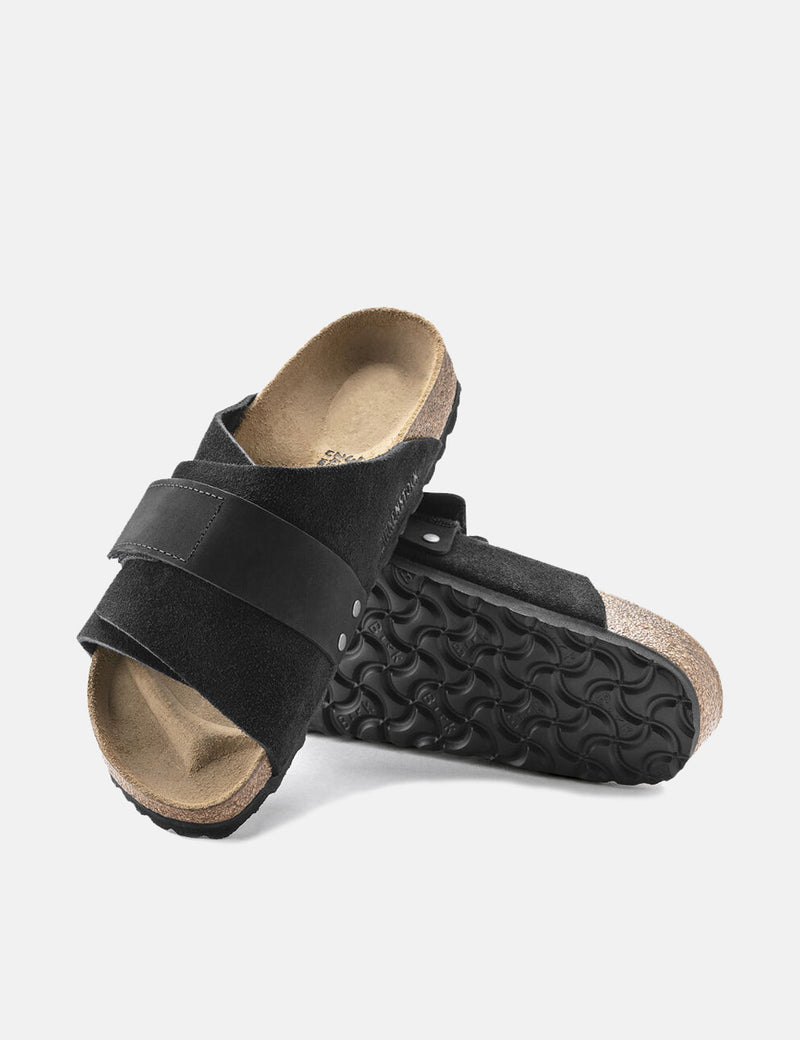 Birkenstock Kyoto (Suède Nubuck Souple) - Noir