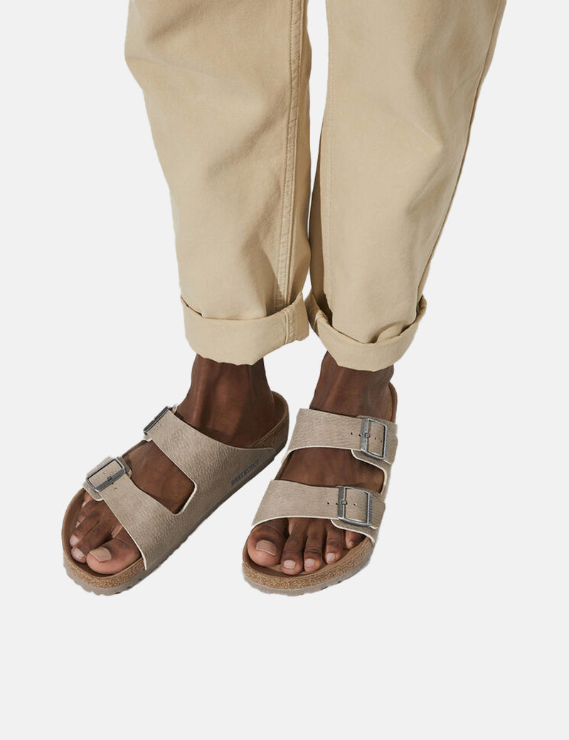 Birkenstock Arizona (Vegan) - Gris Poussière du Désert Taupe