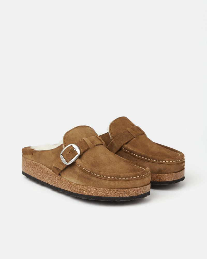 Birkenstock Buckley Clog Hausschuhe (Veloursleder) - Tea