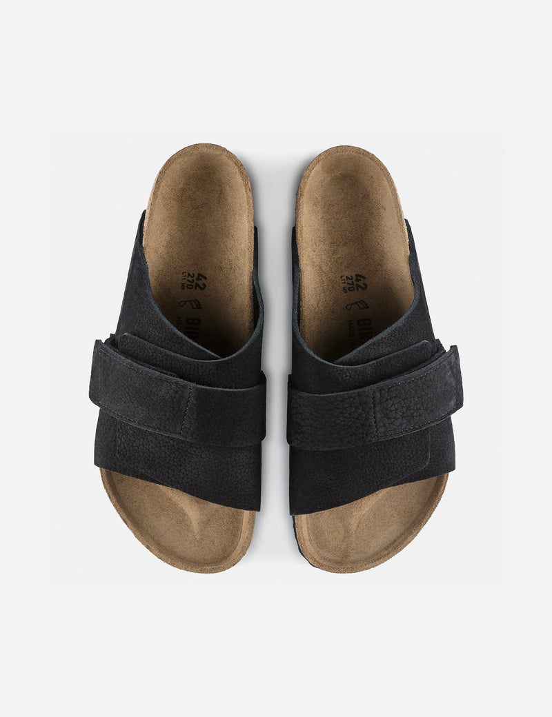 Birkenstock Kyoto Padded Sandal (Leather) - Black
