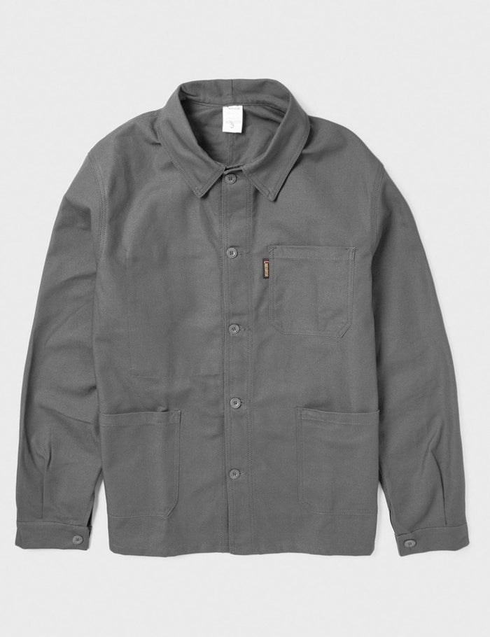 Grey work coat deals