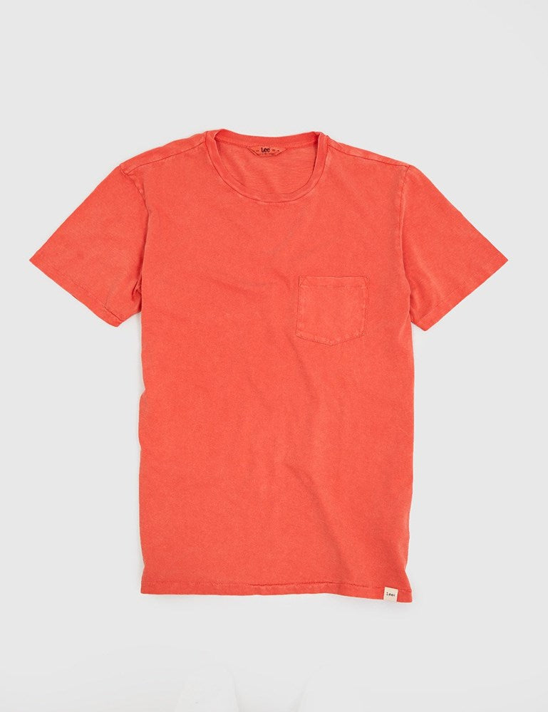 Lee Taschen-T-Shirt - Verblasstes Rot
