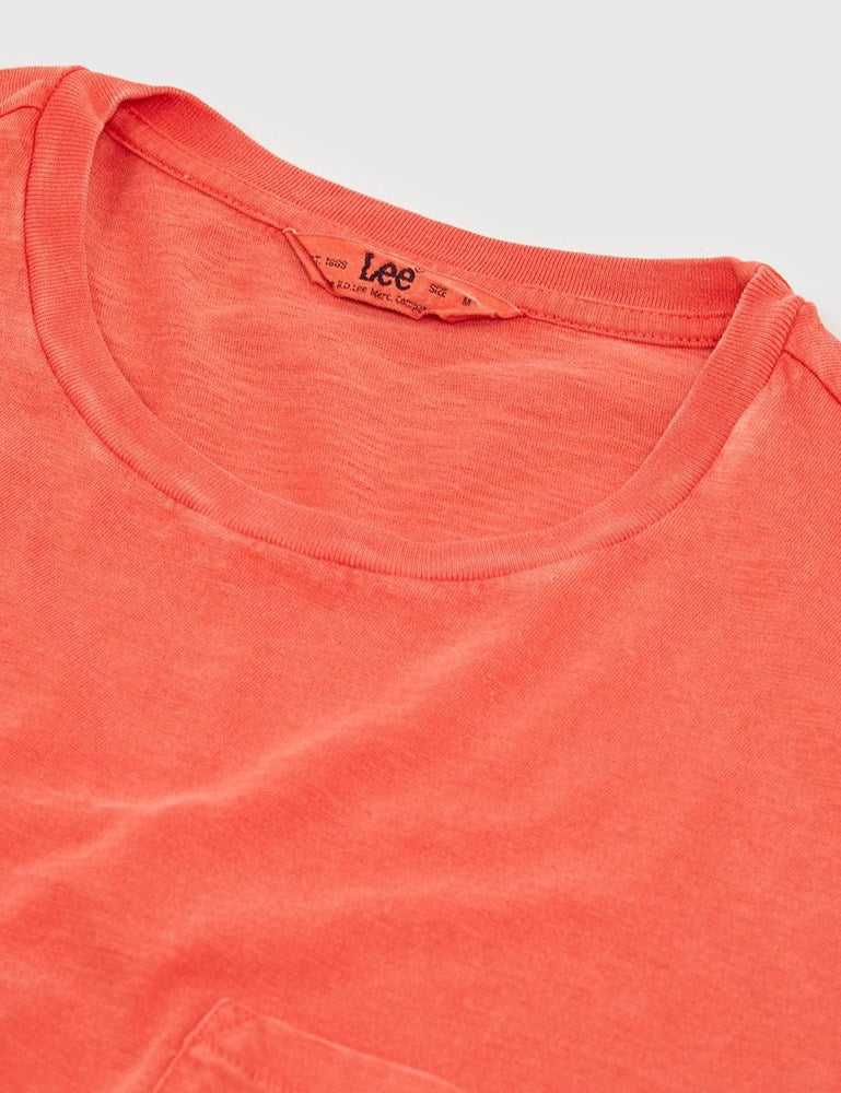 Lee Taschen-T-Shirt - Verblasstes Rot